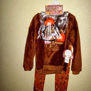 Brand New Lil Girls Outfit Size 5 Made By Kenzie Girl For $40